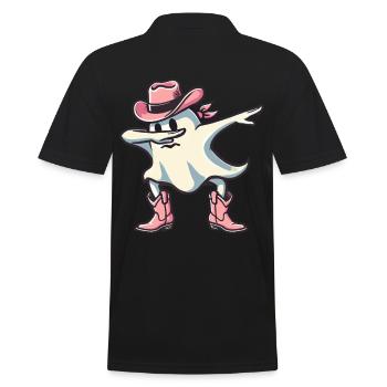 Cowboy Dabbing Ghost Ghoul Dab Halloween - Polo Homme - noir - Dos - Kai (181cm)