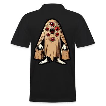 Gespenstische Party Trick Or Treat Halloween - Männer Poloshirt - Schwarz - Hinten - Kai (181cm)
