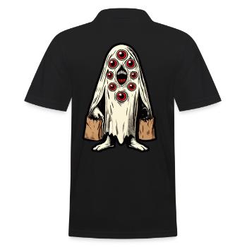 Gespenstische Party Trick Or Treat Halloween - Männer Poloshirt - Schwarz - Hinten - Kai (181cm)