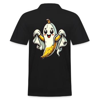 Lustige Geister Banane Boonana Gespenstische Party - Männer Poloshirt - Schwarz - Hinten - Kai (181cm)