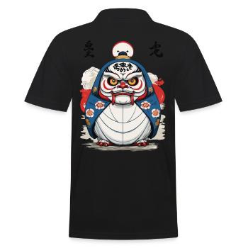 Esthétique japonaise Daruma Yokai Design - Polo Homme - noir - Dos - Kai (181cm)