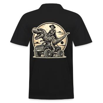 Dinosaures sur Monster Truck Motorsport Lovers - Polo Homme - noir - Dos - Kai (181cm)