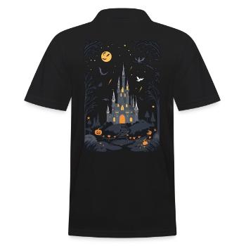 Château hanté effrayant Château hanté magique - Polo Homme - noir - Dos - Kai (181cm)