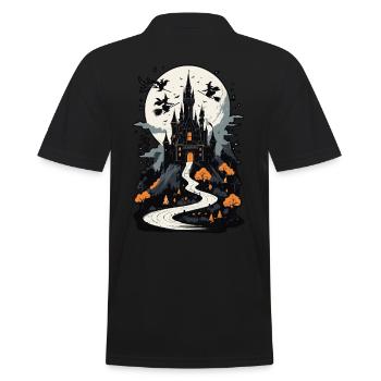 Château hanté effrayant Château hanté magique - Polo Homme - noir - Dos - Kai (181cm)