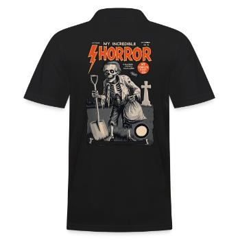 Lustiges Comic Cover Last Minute Kostüm - Männer Poloshirt - Schwarz - Hinten - Kai (181cm)