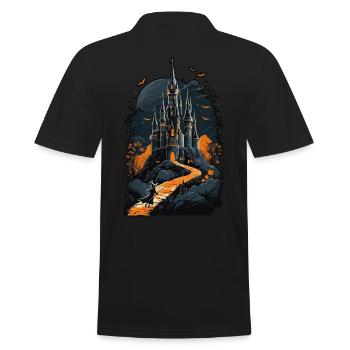 Château hanté effrayant Château hanté magique - Polo Homme - noir - Dos - Kai (181cm)