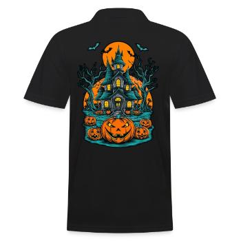 Maison hantée effrayante Villa hantée effrayante - Polo Homme - noir - Dos - Kai (181cm)