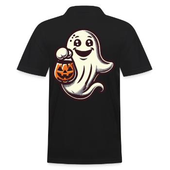 Mignon Halloween Ghost Trick Or Treat - Polo Homme - noir - Dos - Kai (181cm)