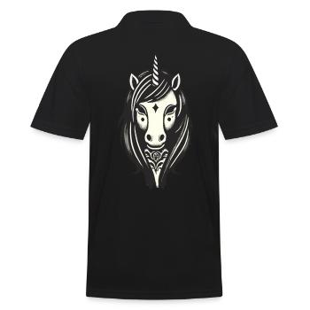 Idée de costume de licorne gothique effrayante Saison effrayante - Polo Homme - noir - Dos - Kai (181cm)