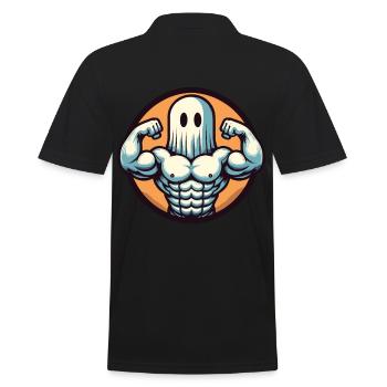 Musculation Ghost Musculation Renforcement musculaire à Halloween - Polo Homme - noir - Dos - Kai (181cm)