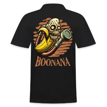 Lustiges Bananen Zombie Banane Boonana Halloween - Männer Poloshirt - Schwarz - Hinten - Kai (181cm)