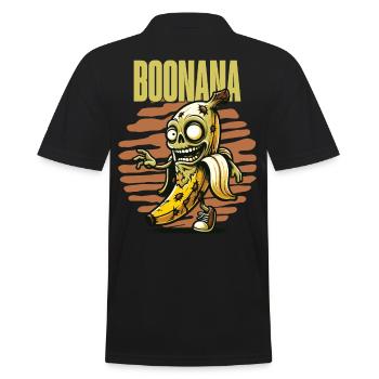Lustiges Bananen Zombie Boonana Halloween Deko - Männer Poloshirt - Schwarz - Hinten - Kai (181cm)