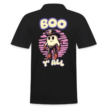 Boo y’all Cowboy Fantômes Bonne humeur Fantômes - Polo Homme - noir - Dos - Kai (181cm)