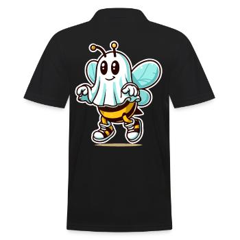 Drôle d’abeille fantôme Abeille fantôme mignonne - Polo Homme - noir - Dos - Kai (181cm)