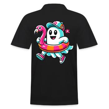 Été Halloween Drôle Mode de vie Rétro Vintage - Polo Homme - noir - Dos - Kai (181cm)