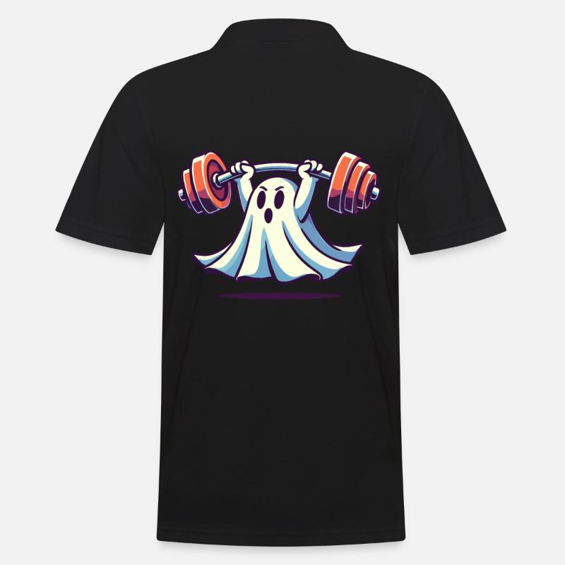 Musculation Ghost Drôle Gym Ghost - Polo Homme - noir