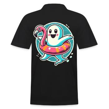 Été Halloween Drôle Mode de vie Rétro Vintage - Polo Homme - noir - Dos - Kai (181cm)