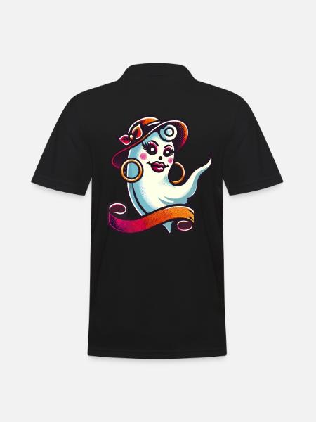 Funny Glamour Ghoul Flashy Halloween - Men's Polo Shirt - black