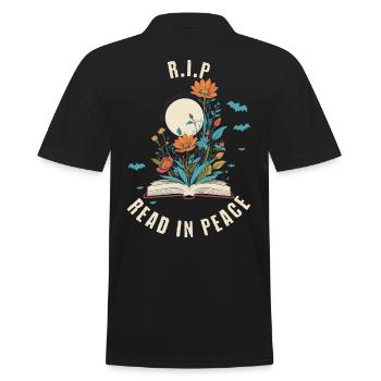 Drôle Livre Amoureux Design Effrayant Halloween - Polo Homme - noir - Dos - Kai (181cm)