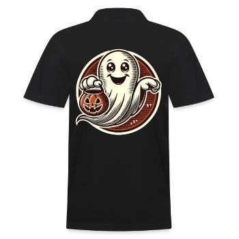 Mignon Halloween Ghost Trick Or Treat - Polo Homme - noir - Dos - Kai (181cm)