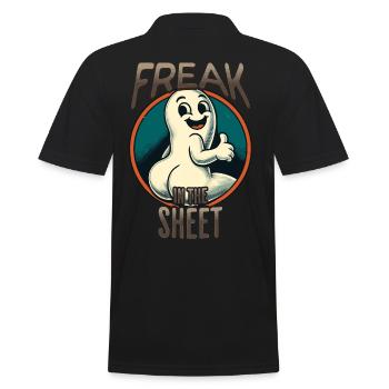 Drôle de monstre de conception fantôme sous le drap - Polo Homme - noir - Dos - Kai (181cm)