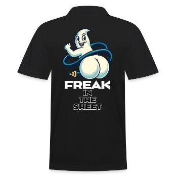 Freak sous la feuille drôle de conception fantôme - Polo Homme - noir - Dos - Kai (181cm)