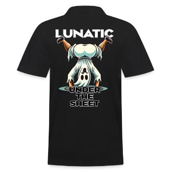Lunatique sous feuille drôle Ghost Design - Polo Homme - noir - Dos - Kai (181cm)