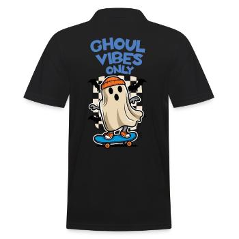Ghoul Vibes Seulement Drôle Dire Design - Polo Homme - noir - Dos - Kai (181cm)
