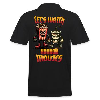 Films d’horreur Drôle Halloween Dicton Design - Polo Homme - noir - Dos - Kai (181cm)