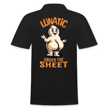 Lunatique sous feuille drôle Ghost Design - Polo Homme - noir - Dos - Kai (181cm)