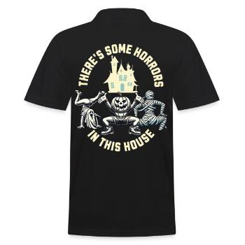 Il y a des horreurs drôles de dicton d’Halloween - Polo Homme - noir - Dos - Kai (181cm)