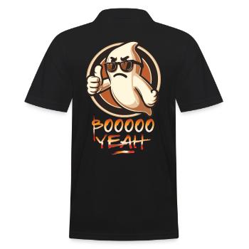 Boo Yeah Fantôme Drôle Dire Design - Polo Homme - noir - Dos - Kai (181cm)
