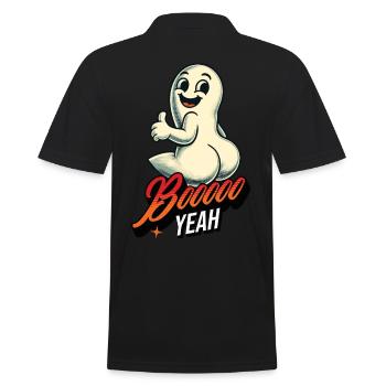 Boo Yeah Fantôme Drôle Dire Design - Polo Homme - noir - Dos - Kai (181cm)