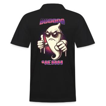 Boo Yeah Fantôme Drôle Dire Design Halloween - Polo Homme - noir - Dos - Kai (181cm)