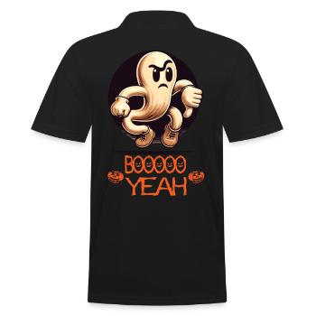 Boo Yeah Fantôme Drôle Dicton - Polo Homme - noir - Dos - Kai (181cm)