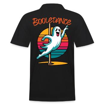 Lustiger Boole-dance Spruch Pole Dance Gespenst - Männer Poloshirt - Schwarz - Hinten - Kai (181cm)