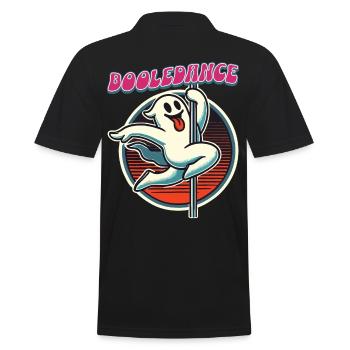 Lustiger Boole-dance Spruch Pole Dance Gespenst - Männer Poloshirt - Schwarz - Hinten - Kai (181cm)