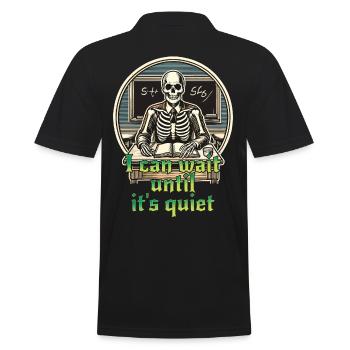 Drôle Enseignant Halloween Sarcasme Dire Design - Polo Homme - noir - Dos - Kai (181cm)