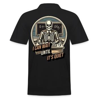 Drôle d’enseignant Halloween disant que peut attendre - Polo Homme - noir - Dos - Kai (181cm)