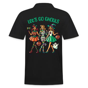 Drôle de fille d’Halloween Let’s Go Ghouls - Polo Homme - noir - Dos - Kai (181cm)