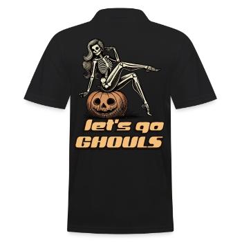 Lets Go Ghouls Drôle Halloween Fille - Polo Homme - noir - Dos - Kai (181cm)