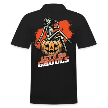 Lets Go Ghouls Drôle Halloween Fille - Polo Homme - noir - Dos - Kai (181cm)