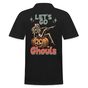 Drôle de fille d’Halloween Let’s Go Ghouls - Polo Homme - noir - Dos - Kai (181cm)