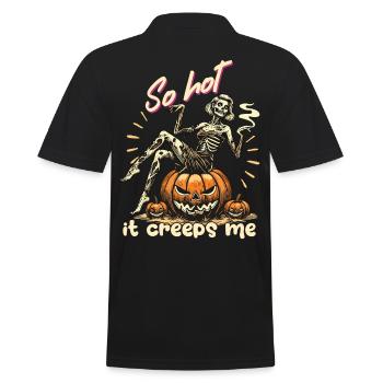 tellement chaud que ça me fait peur Lustiger Halloween Spruch - Polo Homme - noir - Dos - Kai (181cm)