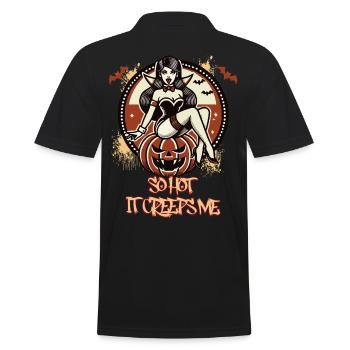 tellement chaud que ça me fait peur Lustiger Halloween Spruch - Polo Homme - noir - Dos - Kai (181cm)