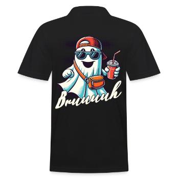 Bouillon fantôme effrayant d’Halloween - Polo Homme - noir - Dos - Kai (181cm)