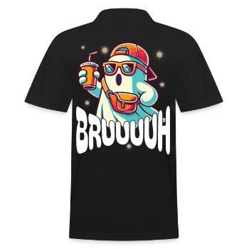 Bouillon fantôme effrayant d’Halloween - Polo Homme - noir - Dos - Kai (181cm)