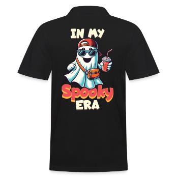Halloween In Meiner Spooky Ära - Männer Poloshirt - Schwarz - Hinten - Kai (181cm)