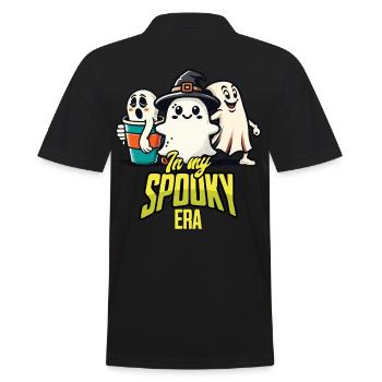 Halloween Zeit In Meiner Spooky Ära - Männer Poloshirt - Schwarz - Hinten - Kai (181cm)
