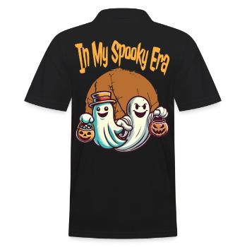 Les fantômes d’Halloween à mon époque effrayante - Polo Homme - noir - Dos - Kai (181cm)